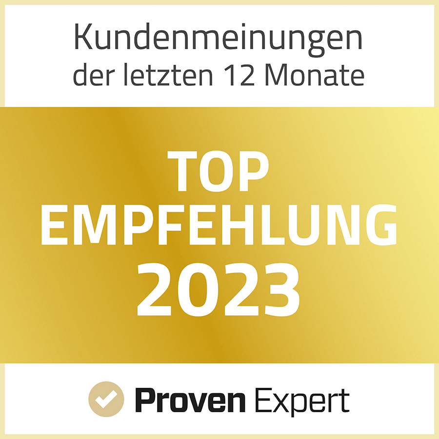 Auszeichnung Top Empfehlung 2023 für DB Autohaus von Proven Expert